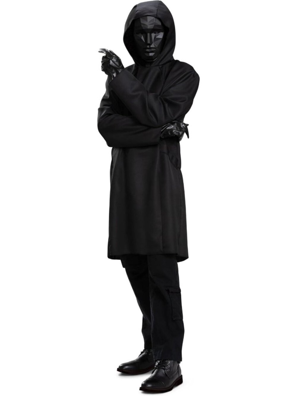 Adult Front Man Costume with Mask - Perfect for Halloween & Cosplay Events